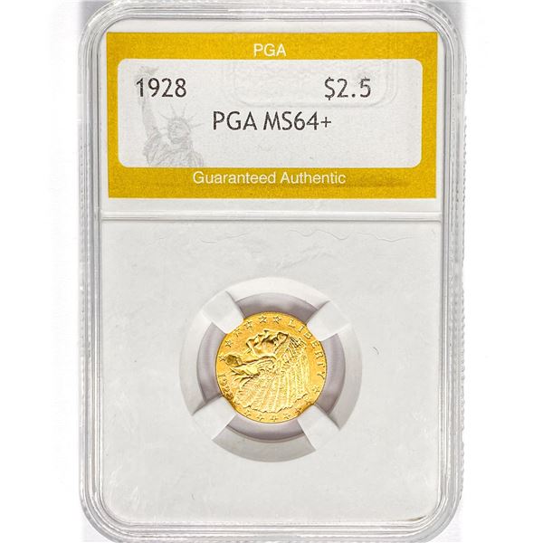 1928 $2.50 Gold Quarter Eagle PGA MS64+