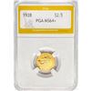 Image 1 : 1928 $2.50 Gold Quarter Eagle PGA MS64+