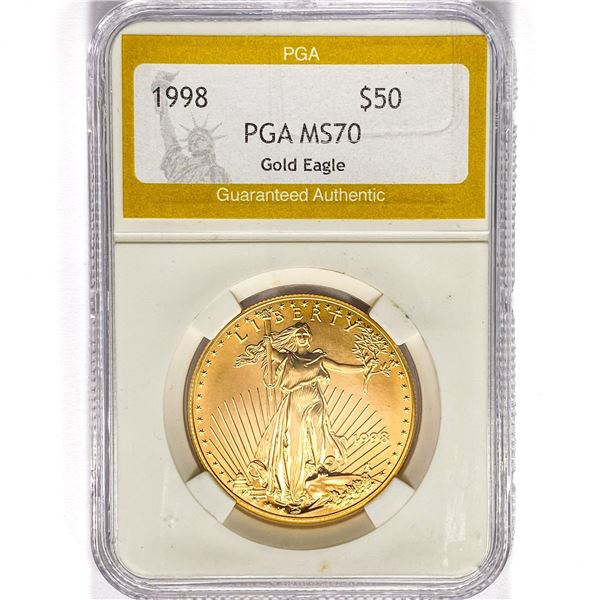 1998 $50 American Gold Eagle PGA MS70
