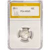 Image 1 : 1911 Barber Dime PGA MS65