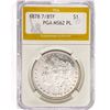 Image 1 : 1878 7/8TF Morgan Silver Dollar PGA MS62 PL