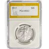 Image 1 : 1917 Walking Liberty Half Dollar PGA MS63