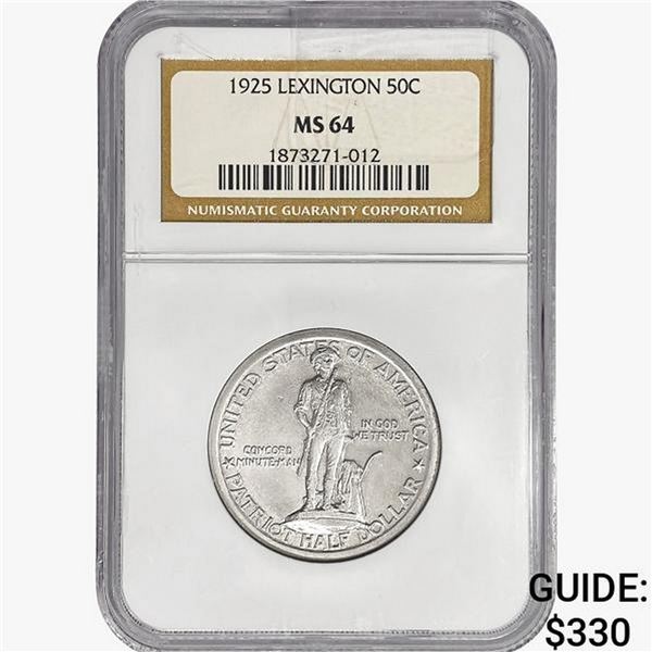 1925 Lexington Half Dollar NGC MS64