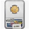 Image 2 : 1893-S $5 Gold Half Eagle NGC MS61
