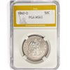 Image 1 : 1860-O Seated Liberty Half Dollar PGA MS63