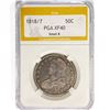 Image 1 : 1818/7 Capped Bust Half Dollar PGA XF40 Small 8