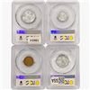 Image 2 : [4] 1926-1948 US Varied Coinage PCGS MS/XF