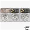 Image 1 : [3] 2014-2016 Silver Eagle ANACS MS69/70