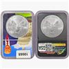 Image 2 : [2] 2021 Silver Eagle NGC MS70 Heraldic T-1