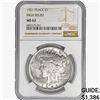 Image 1 : 1921 Silver Peace Dollar NGC MS62 High Relief