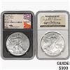 Image 1 : 2006 & 2021 Silver Eagle NGC MS69/70 Type 1