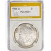 Image 1 : 1921-D Morgan Silver Dollar PGA MS64