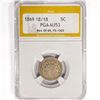 Image 1 : 1869 18/18 Shield Nickel PGA AU53 REV 69,FS-1301