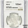 Image 1 : 1890-S Morgan Silver Dollar NGC MS62