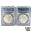 Image 1 : [2] 1921 Morgan Silver Dollars PCGS MS63