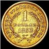 Image 2 : 1853 Rare Gold Dollar CLOSELY UNCIRCULATED
