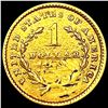 Image 2 : 1851 Rare Gold Dollar LIGHTLY CIRCULATED