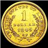 Image 2 : 1849 Rare Gold Dollar CLOSELY UNCIRCULATED