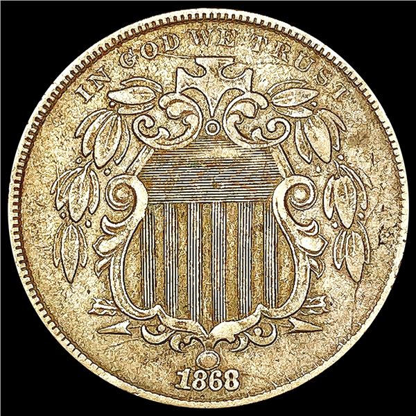 1868 Shield Nickel CLOSELY UNCIRCULATED