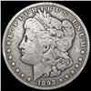 Image 1 : 1893-CC Morgan Silver Dollar NICELY CIRCULATED