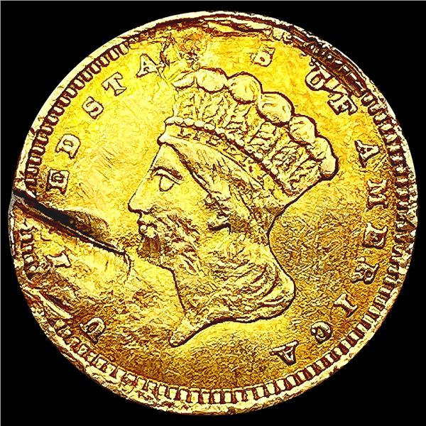 1859 Type 3 Rare Gold Dollar UNC Details