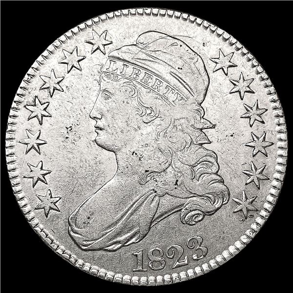 1823 Capped Bust Half Dollar CLOSELY UNCIRCULATED