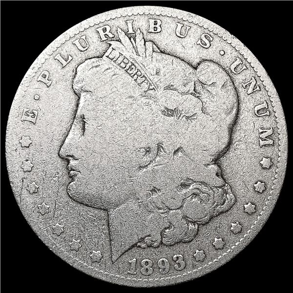 1893-CC Morgan Silver Dollar NICELY CIRCULATED
