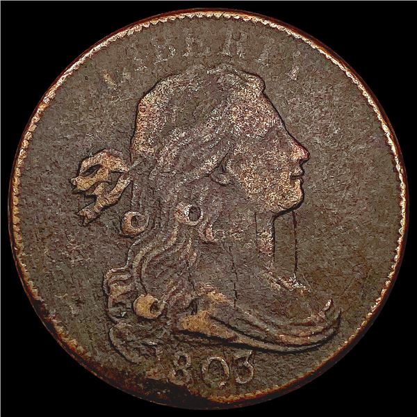 1803 Sm Date Draped Bust Large Cent LIGHTLY CIRCUL
