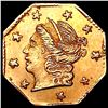 Image 1 : 1871 BG - 716 Octag CA Gold 1/4 Dollar UNCIRCULATE