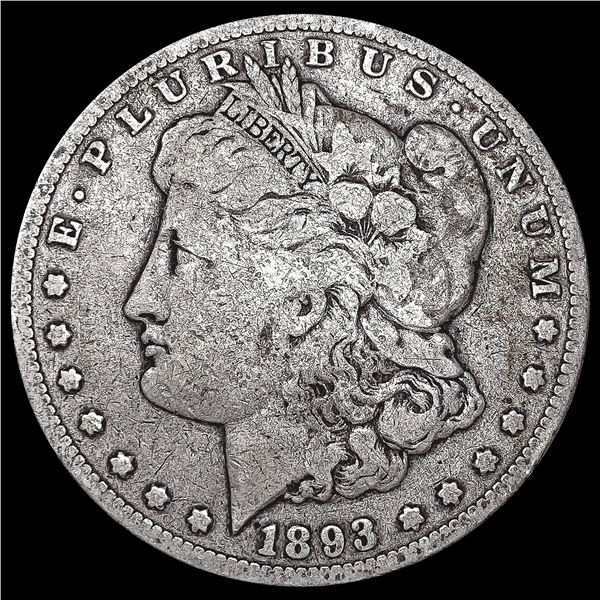 1893-CC Morgan Silver Dollar NICELY CIRCULATED