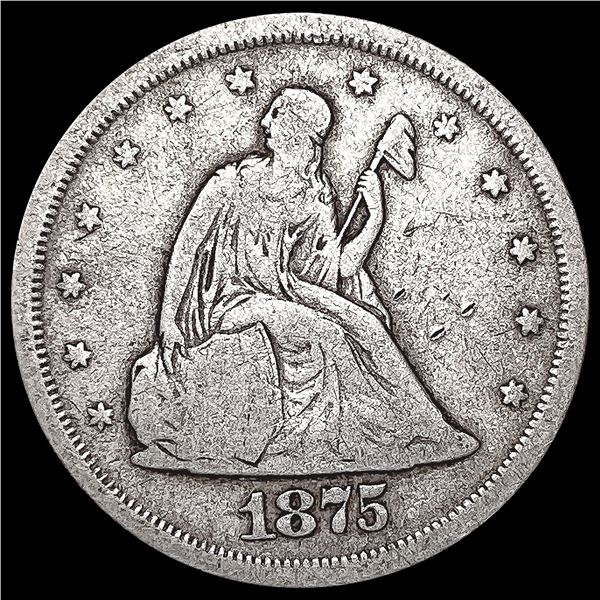 1875-S Twenty Cent Piece NICELY CIRCULATED
