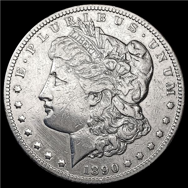 1890-CC Morgan Silver Dollar LIGHTLY CIRCULATED