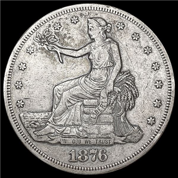 1876-S Silver Trade Dollar NICELY CIRCULATED