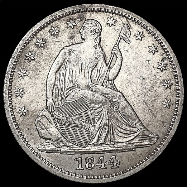 1844-O Seated Liberty Half Dollar CLOSELY UNCIRCUL