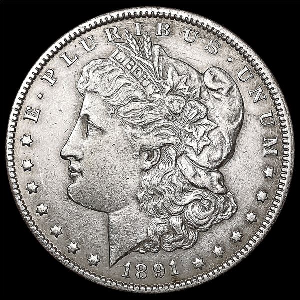 1891-CC Morgan Silver Dollar CLOSELY UNCIRCULATED