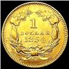 Image 2 : 1854 Rare Gold Dollar LIGHTLY CIRCULATED