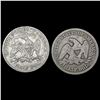 Image 2 : [2] Seated Lib Half Dollars [1854-O, 1877] NICELY