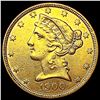 Image 1 : 1900 $5 Gold Half Eagle CLOSELY UNCIRCULATED
