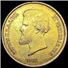 Image 1 : 1867 Brazil .5286oz Gold 20000 Reis CLOSELY UNCIRC