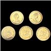 Image 1 : [5] Varied 1/10gm Gold Coinage [[2] 1979, [3] 1980