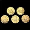 Image 2 : [5] Varied 1/10gm Gold Coinage [[2] 1979, [3] 1980