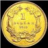 Image 2 : 1862 Rare Gold Dollar UNCIRCULATED
