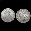 Image 1 : [2] Seated Lib Half Dollars [1875-S, 1877-S] NICEL