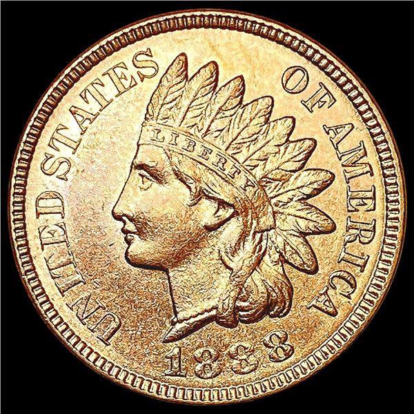 1888 RED Indian Head Cent GEM BU