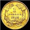 Image 2 : 1857 Rare Gold Dollar NEARLY UNCIRCULATED
