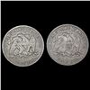 Image 2 : [2] 1877-S Seated Lib Half Dollars NICELY CIRCULAT