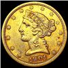 Image 1 : 1901-S $5 Gold Half Eagle CLOSELY UNCIRCULATED