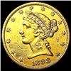 Image 1 : 1898-S $5 Gold Half Eagle CLOSELY UNCIRCULATED