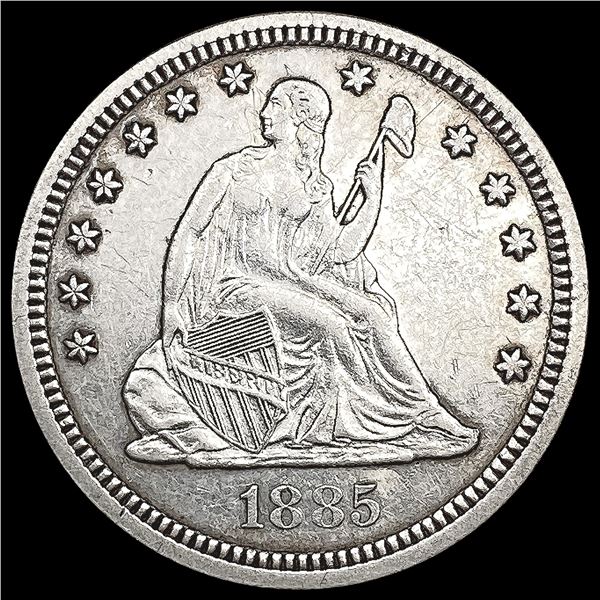 1885 Seated Liberty Quarter CLOSELY UNCIRCULATED