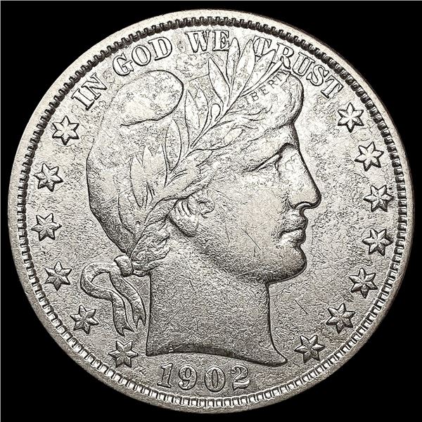 1902 Barber Half Dollar CLOSELY UNCIRCULATED
